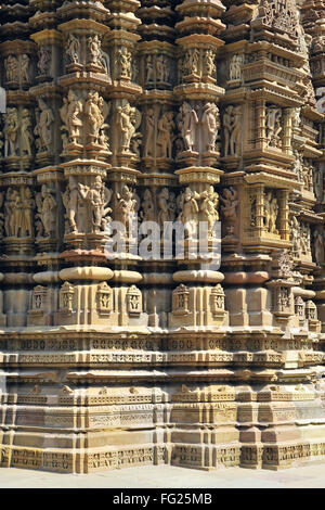 Ornate wall of jagadambi temple Khajuraho madhya pradesh india Stock ...