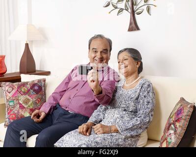 Old , couple , recording , movement , in , digital , camera , MR#702T,702S Stock Photo