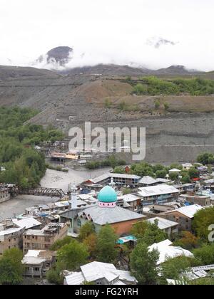 Town ; Kargil ; srinagar leh highway ; Jammu and Kashmir ; India Stock Photo