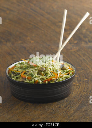 thai green noodle salad India Stock Photo