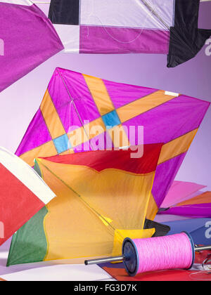 Kite festival, Makar Sankranti festival, Makar Sankranti kite festival,  India, Asia Stock Photo