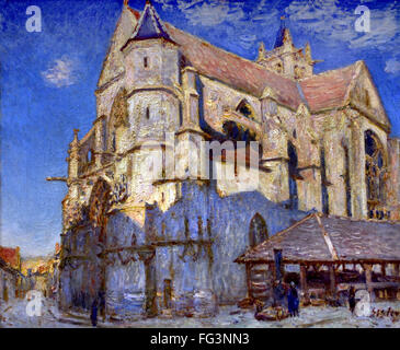 Alfred Sisley (18391899), The Church of Moret in the Rain, 1894 Oil on