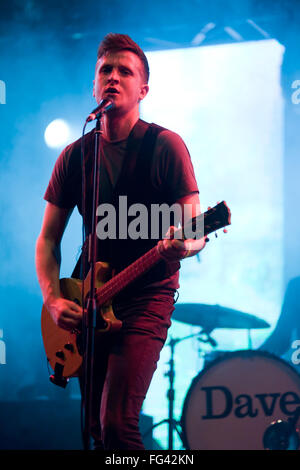 The Futureheads performing on the John peel stage at the Glastonbury Festival 2008, Somerset, England, United Kingdom. Stock Photo