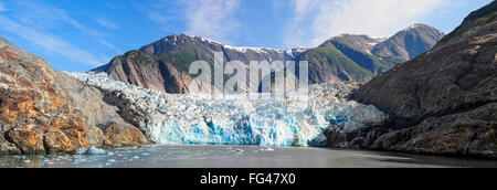 North Sawyer Glacier in Tracy Arm Fjord, Southeast Alaska Stock Photo
