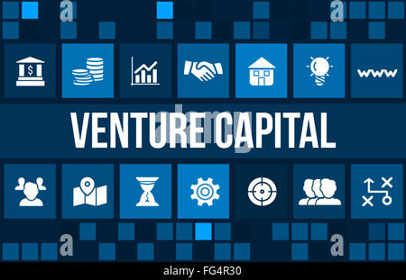 Venture Capital  concept image with business icons and copyspace. Stock Photo
