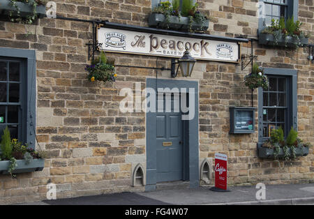 The Peacock Pub at Bakewell in the Peak District National Park Stock Photo