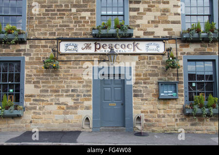 The Peacock Pub at Bakewell in the Peak District National Park Stock Photo