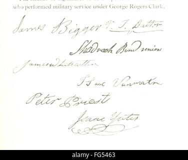 87 of 'Conquest of the Country Northwest of the River Ohio, 1778-1783, and life of Gen. George Rogers Clark. Over one hundred Stock Photo