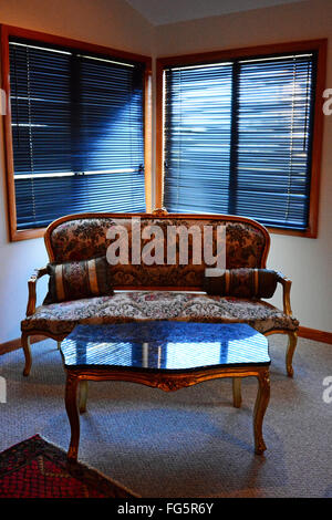 Living Room Interior. Sofa and a table. Stock Photo