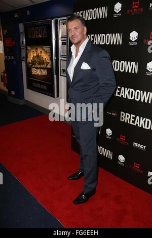 UK premiere of 'Breakdown' - Red Carpet Arrivals  Featuring: Craig Fairbrass Where: London, United Kingdom When: 12 Jan 2016 Stock Photo