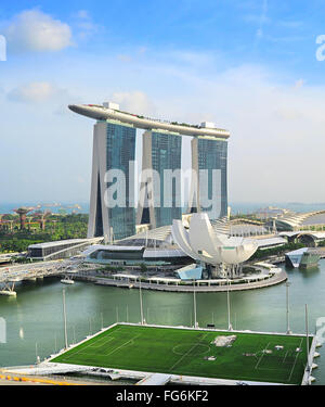 Floating platform in the Marina Bay area in Singapore, also known as ...