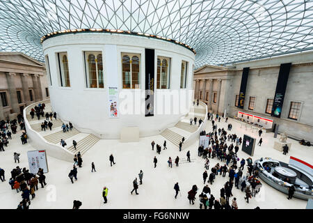The Great Court in the British Museum, Bloomsbury, London, England, UK Stock Photo