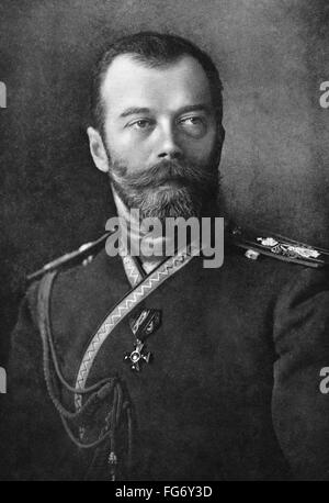 NICHOLAS II (1868-1918). /nCzar of Russia, 1894-1917. Nicholas II being