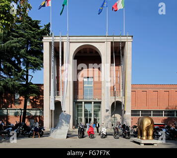geography / travel, Italy, Lombardy, Milan, museum, Triennale design museum, main-entrance, Additional-Rights-Clearance-Info-Not-Available Stock Photo