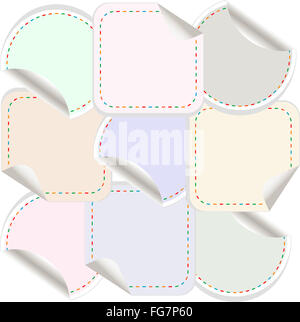 vector blank stickers label tag set Stock Photo