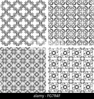 Decorative design elements. Patterns set. Vector art Stock Photo