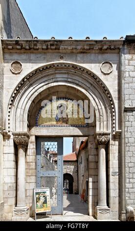 geography / travel, Croatia, Istria, Porec, Euphrasian Basilica, built: 5th / 6th century AD, portal, Additional-Rights-Clearance-Info-Not-Available Stock Photo