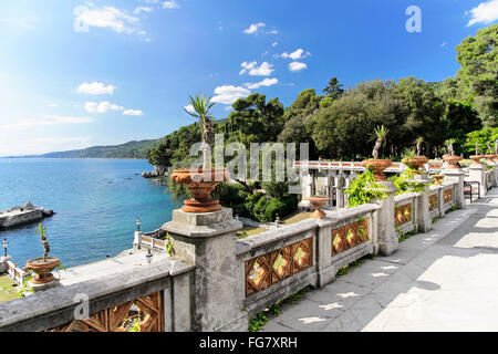 geography / travel, Italy, Friuli, Trieste, Miramare Castle, Additional-Rights-Clearance-Info-Not-Available Stock Photo