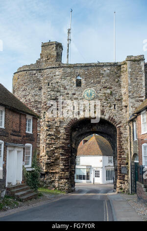 The Landgate entrance to Rye in east Sussex Stock Photo