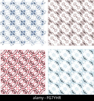 Seamless delicate veil-like pattern. Paper textured background Stock Photo