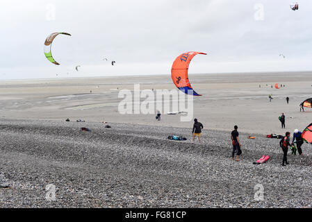 July 13th, 2015 - Cayeux sur mer Stock Photo