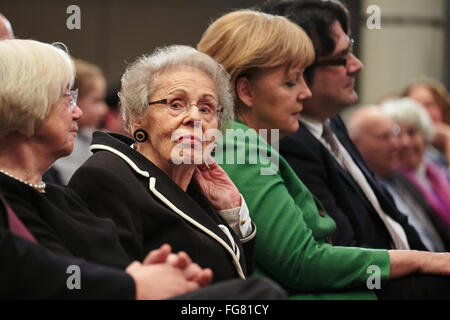 Heinz Galinski Prize 2012 for Angela Merkel Stock Photo