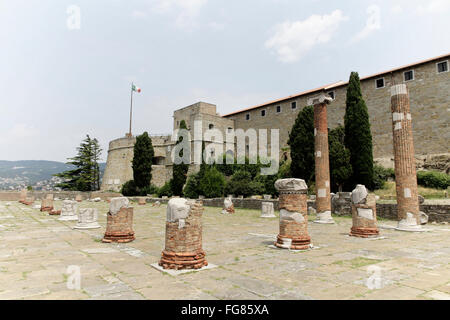 geography / travel, Italy, Friuli, Trieste, Castello, Additional-Rights-Clearance-Info-Not-Available Stock Photo