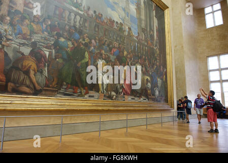 Tourist Photographs The Wedding Feast at Cana Stock Photo