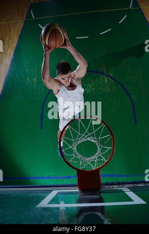 basketball player in action Stock Photo