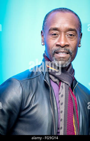 Berlin, Germany. 18th Feb, 2016. Director Don Cheadle poses during a photocall to present the movie 'Miles Ahead' at the 66th Berlinale International Film Festival in Berlin, Germany, on Feb. 18, 2016. Credit:  Zhang Fan/Xinhua/Alamy Live News