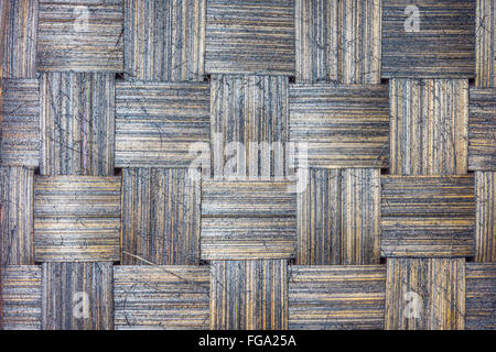Braided Wooden Background Antique Dark and Yellow Stock Photo