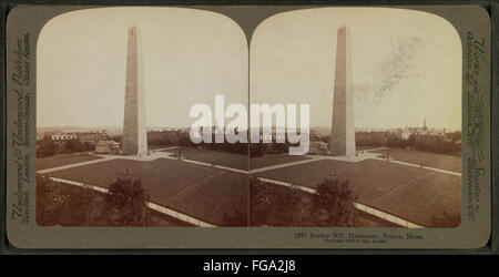 Bunker Hill Monument, Boston, Mass, by Underwood & Underwood Stock Photo