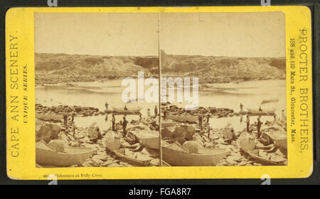 Fisherman at Folly Cove, by Procter Brothers 2 Stock Photo