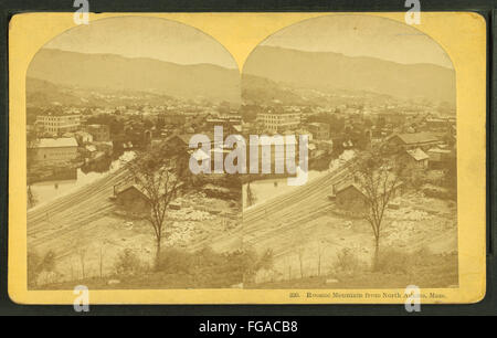 Hoosac Mountain from North Adams, Mass, by Kilburn, B. W. (Benjamin West), 1827-1909 Stock Photo