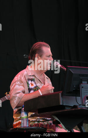 Brian Wilson, Pyramid stage , Glastonbury Festival 2005, Somerset, England, United Kingdom. Stock Photo