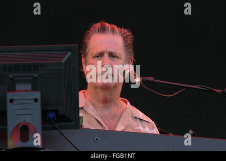 Brian Wilson, Pyramid stage , Glastonbury Festival 2005, Somerset, England, United Kingdom. Stock Photo