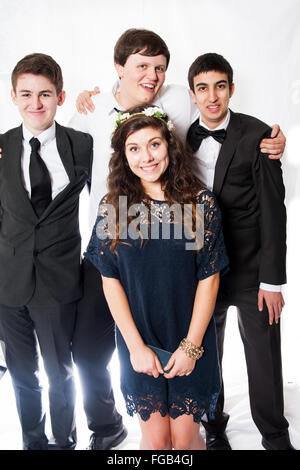 teenage prom for teenagers to mark coming of age Stock Photo