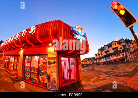 American style amusement arcade Whitley Bay Tyneside Stock Photo