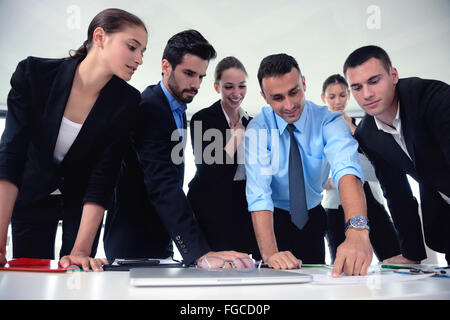 business people group in a meeting at office Stock Photo