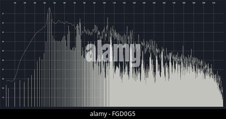 Graphic equalizer of gray color. Stock Vector