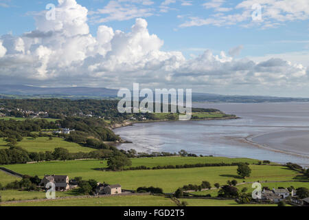 View over Silverdale from Arnside Knott, Lancashire. Stock Photo