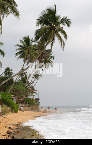 Storm on the tropical coast, Hikkaduwa, Sri Lanka, South Asia Stock Photo