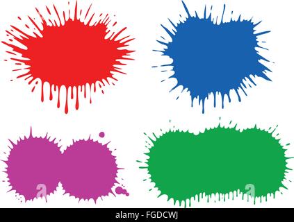 Different blobs (suitable for inserting texts). Stock Vector