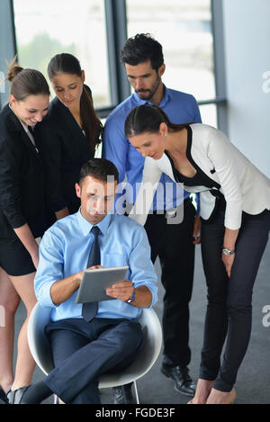 business people group in a meeting at office Stock Photo