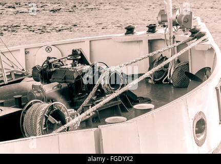 Styling photo about equipment on bow of ship Stock Photo