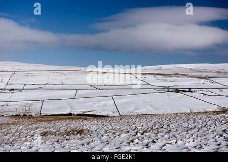 Upper Teesdale in Winter Stock Photo