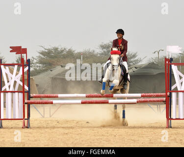 An NCC cadet proves his mettle in horse riding at Swami Keshwanand ...