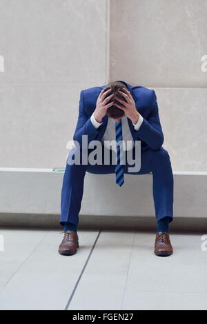 frustrated young business man Stock Photo