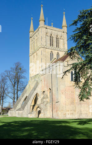 Pershore Abbey in Worcestershire Stock Photo