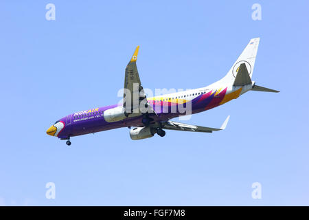 CHIANGMAI , THAILAND -APRIL 1 2014: HS-DBA Boeing 737-800 of NokAir Stock Photo